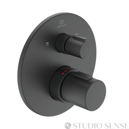 Ceratherm Т100 Silk Black Thermostatic Concealed Shower Mixer 