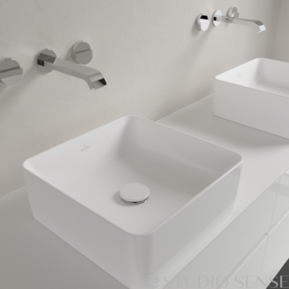 Collaro 38 Alpin White Sit-on Washbasin