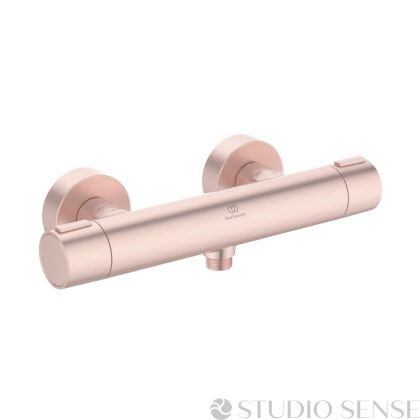 Cerafine ALU+ Rosé Thermostatic Shower Mixer