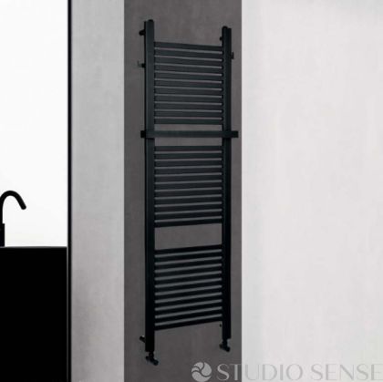 Fusion Black Bathroom Heating Rail