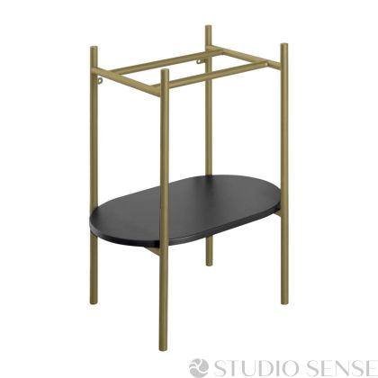 Puno Brushed Brass Floor Standing Console