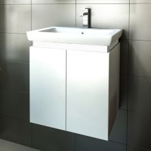 Шкаф за баня/тоалетна с мивка Pure 55 с вратички