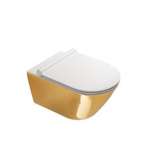 Hung Toilet Gold White newflush™