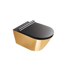 Hung Toilet Gold Black newflush™