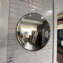 Кръгло огледало за баня с рамка Pearl