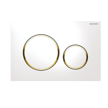 Sigma 20 Flush Plate white/gold