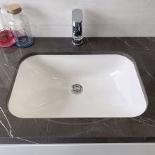 Шкаф с мивка за баня Murano с мраморен плот  