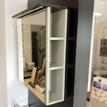 Шкаф за баня с огледало Ecru 