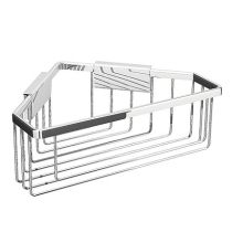 Corner Cosmetic Basket with Hook for Glass