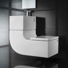 Конзолен елемент тоалетна+мивка+смесител Roca W+W 