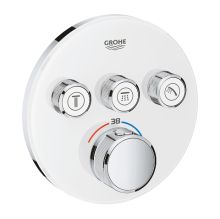 Grohtherm SmartControl ③ White Thermostatic Concealed Shower Mixer 