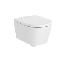 Inspira 48 ROUND Rimless Compact Hung Toilet White Matt