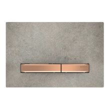 Sigma 50 Flush Plate Concrete/Rose Gold