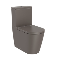 Inspira ROUND Close Coupled Toilet 65 Back-to-Wall Coffee