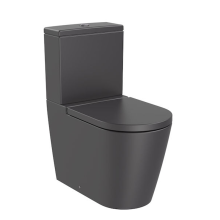 Inspira ROUND Close Coupled Toilet 65 Back-to-Wall Onyx