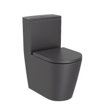 Inspira Compact ROUND Close Coupled Toilet 60 Back-to-Wall Onyx