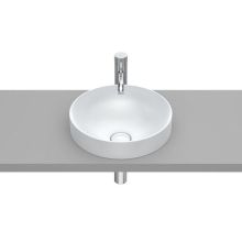  Inspira ROUND 37 FINECERAMIC® Semi-recessed Washbasin Pearl