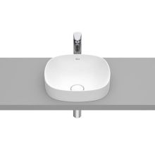  Inspira ROUND 37 FINECERAMIC® Semi-recessed Washbasin White Matt