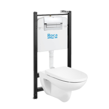 Roca Active Debba Round CleanRim Concealed WC Set