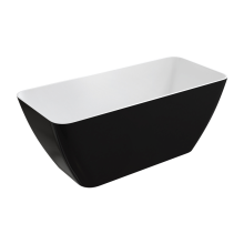 Свободностояща вана черно/бяло Parma 160 