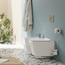 Boston Slim Rimless Hung Toilet and Geberit Concealed Element Allin1 Set