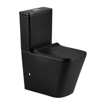 Ios 61 Rimless Black Close Coupled Toilet 