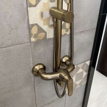 Art Deco Bronze 155 Retro Shower System