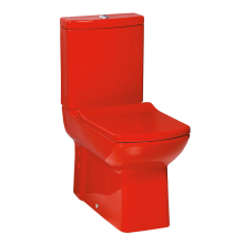 Lara Red Glossy Close Coupled Toilet 