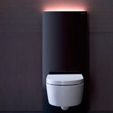 Луксозна структура за окачена тоалетна, без вграждане Monolith PLUS черно стъкло 