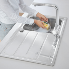 ПРОМО комплект кухненска мивка със смесител K500 Minta 