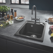 Composite Kitchen Sink K700 Granite Black