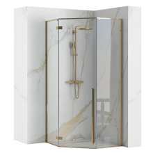 Diamond Gold Glass Shower Enclosure