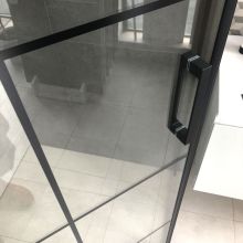 Hex Black Glass Shower Enclosure