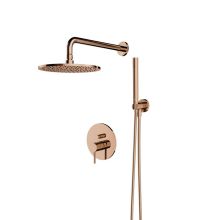 Медна душ-сиРозово златиста душ-система с ръчен душ за вграждане Y Copper Rose Gold стема с ръчен душ за вграждане Y Copper 