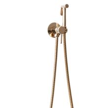 Комплект за вграждане душ за интимна хигиена Loop Rose Gold със смесител 