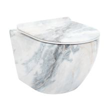 Carlo 50 Mini Rimless Granit Shiny Hung Toilet