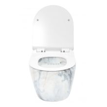 Carlo 50 Mini Rimless Granit Shiny Hung Toilet