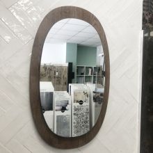 Allure Wood Mirror with Wooden Base