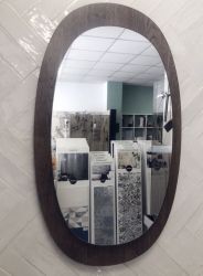 Allure Wood Mirror with Wooden Base