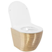 Конзолна тоалетна Carlo 48 Mini Rimless Brushed Gold 