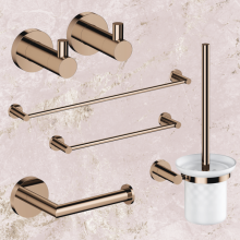 Modern Project Copper Rose Gold Bathroom Accessories