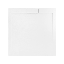 Луксозно бяло поддушово корито GRAND White 90x90 квадрат 