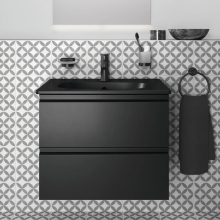 Tesi 60 Black Contemporary Bathroom Cabinet