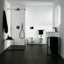 Exclusive Black Matt Concealed Shower Set Ceratherm IdealRain 300