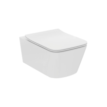 ПРОМО СЕТ Структура за вграждане с тоалетна Blend Cube RimLS+ и черен бутон Solea 