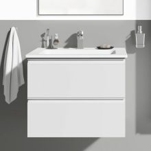 Connect E 60 White Contemporary Bathroom Cabinet