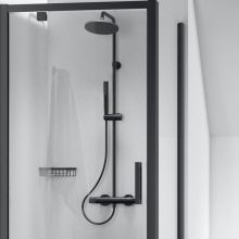 Ceratherm T25 Silk Black Shower System Set