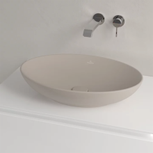 Loop&Friends 56 Almond CeramicPlus Sit-on Washbasin