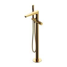 Contour Brushed Gold Brushed Yellow Gold Floor-standing Bath Mixer