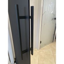 STYLE интериорна стъклена врата с автомат по поръчка 